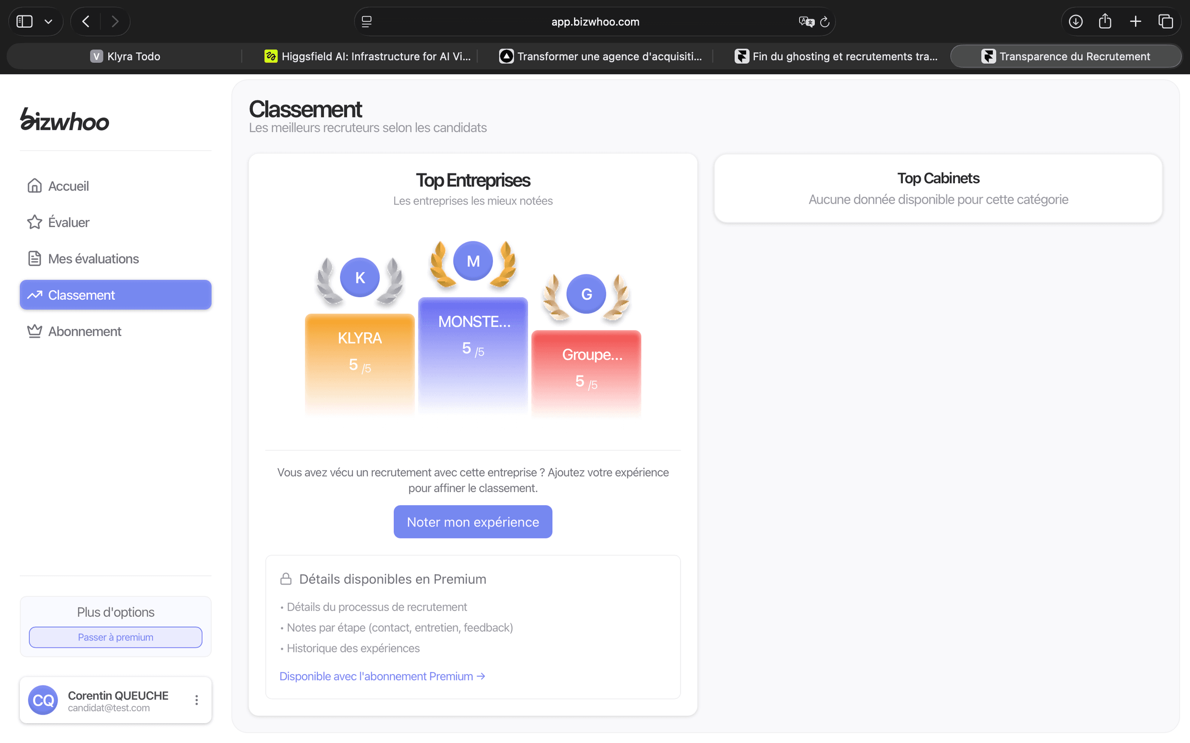 Bizwhoo — Top Entreprises, classement des entreprises les mieux notées