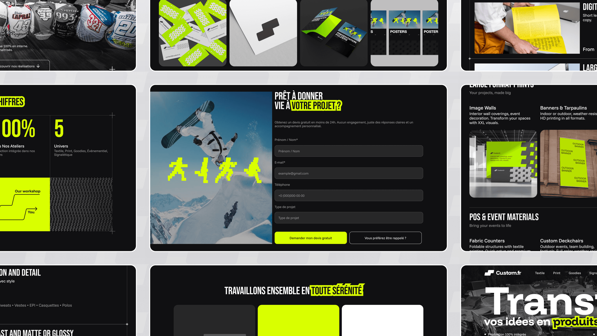 Custom — tableau de bord