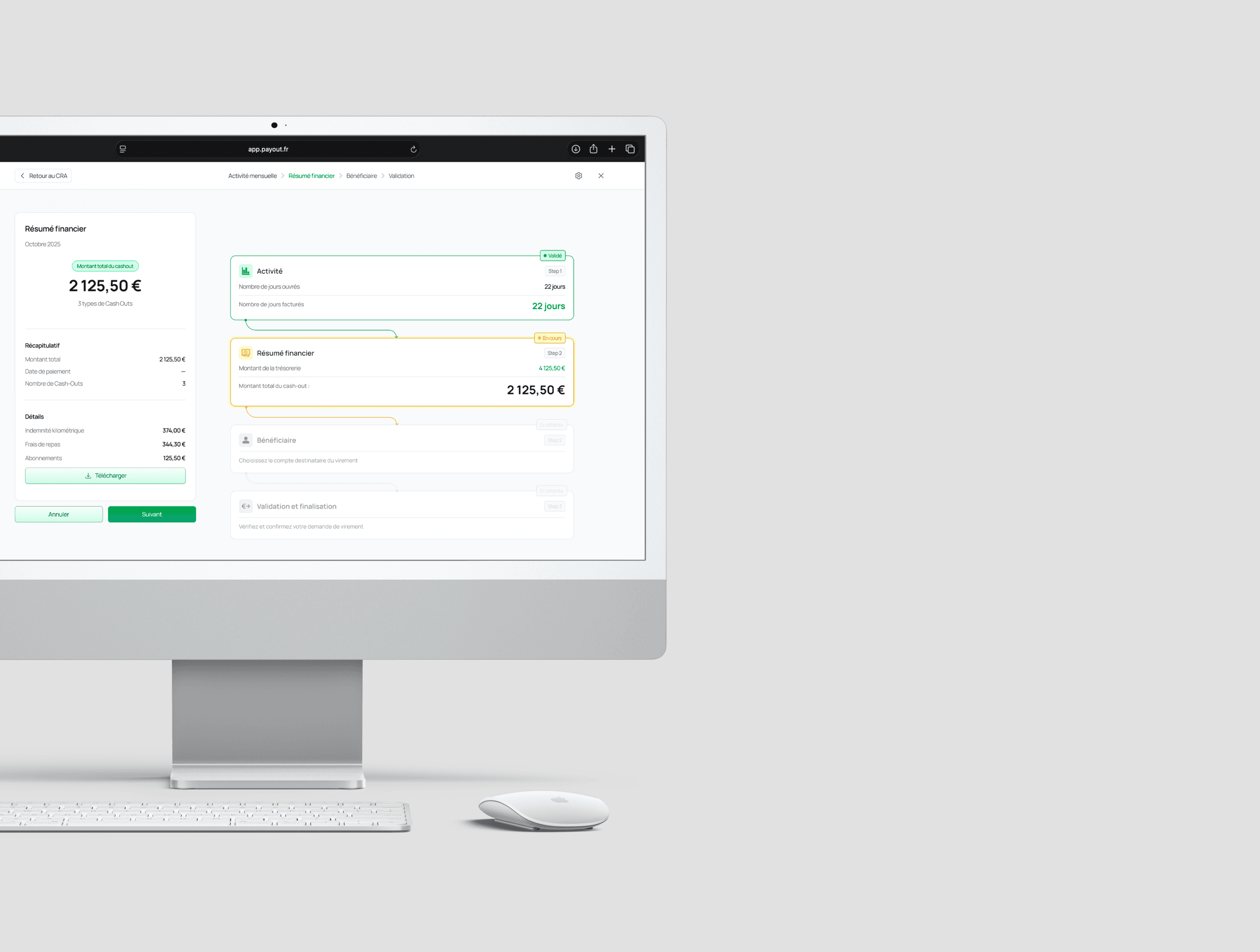 Payout — site web